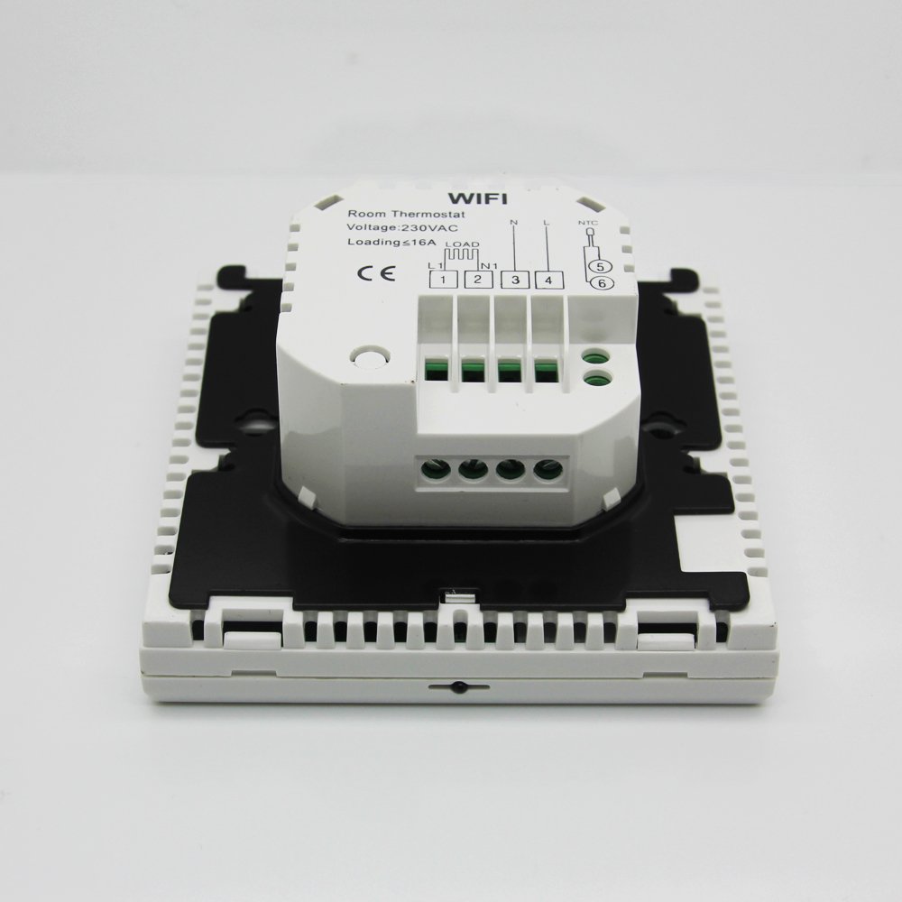 Сенсорний програмований терморегулятор EcoTerm SN White Wi-Fi