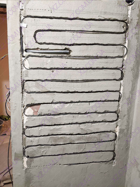 Монтаж нагрівального кабелю Shtoller 20 в штробу на стіну